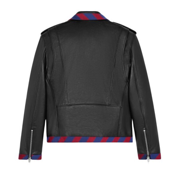 CELINE BRAIDED BIKER IN CALFSKIN BLACK - Image 2