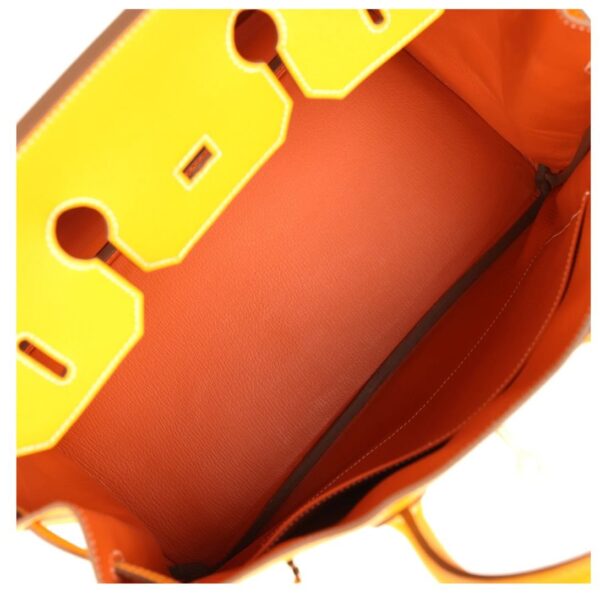 PRE-OWNED HERMÈS BIRKIN 35 JAUNE D'OR CANDY EPSOM PERMABRASS HARDWARE - Image 6