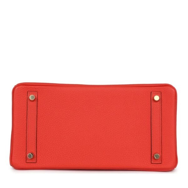 HERMÈS BIRKIN 30 CAPUCINE TOGO GOLD HARDWARE - Image 6