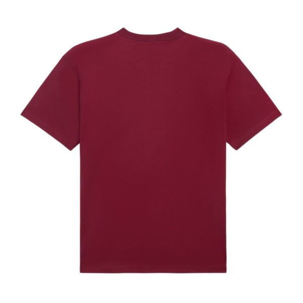 CELINE TRIOMPHE LOOSE T SHIRT IN COTTON JERSEY VINTAGE BURGUNDY-ECRU - Image 5