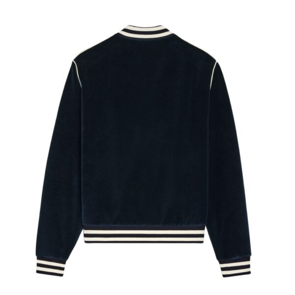 CELINE TRIOMPHE TEDDY JACKET IN VELVET JERSEY - Image 2