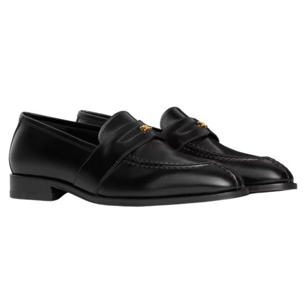 CELINE MALAQUAIS TRIOMPHE LOAFER IN POLISHED BULL BLACK - Image 4