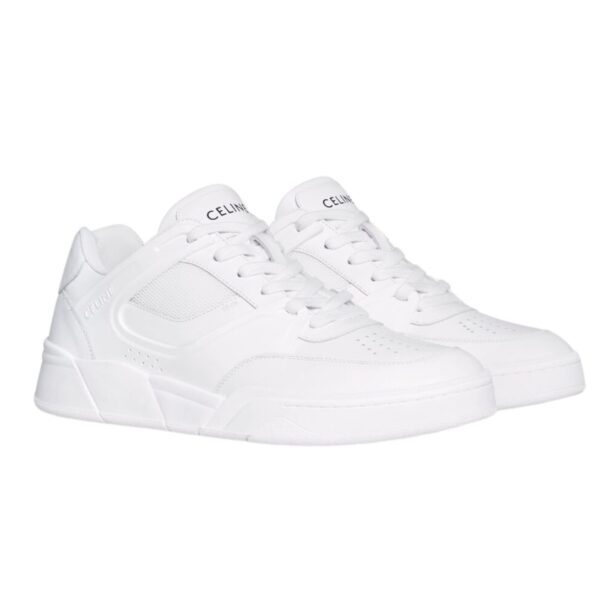 CELINE TRAINER CT 09 LOW LACE UP SNEAKER IN CALFSKIN AND MESH - Image 2