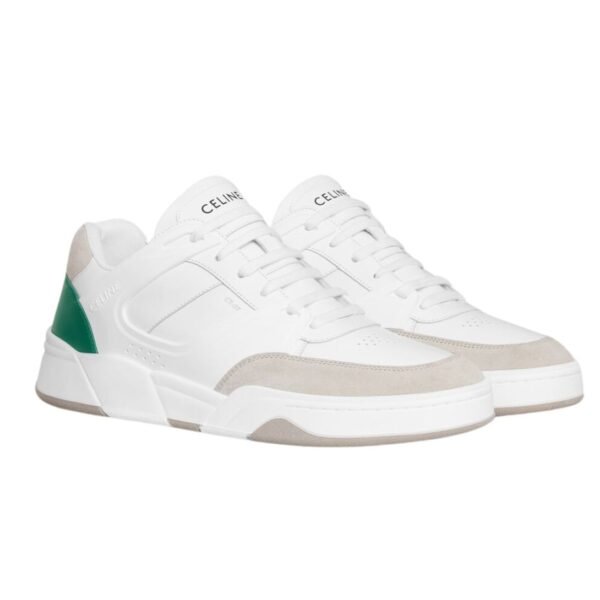 CELINE TRAINER CT 07 LOW LACE UP SNEAKER IN CALFSKIN AND SUEDE CALFSKIN - Image 2