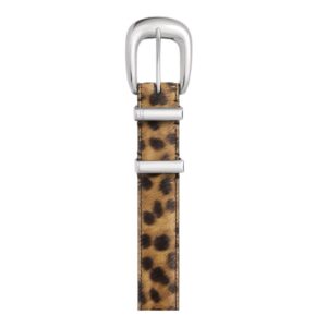CELINE MEDIUM WESTERN BELT IN PONY CALFSKIN WITH LEOPARD PRINT