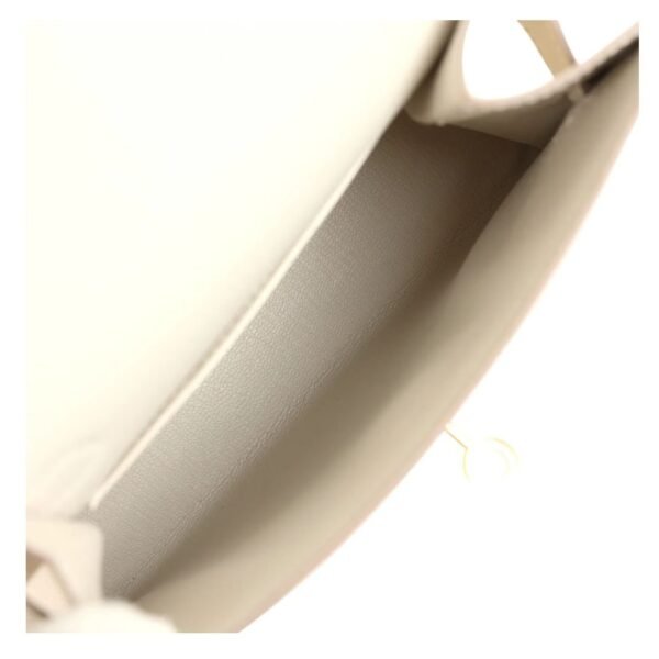 PRE-OWNED HERMÈS KELLY SELLIER EN DESORDRE 20 CRAIE EPSOM GOLD HARDWARE - Image 6