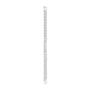 CELINE GOURMETTE BRACELET IN BRASS WITH RHODIUM FINISH