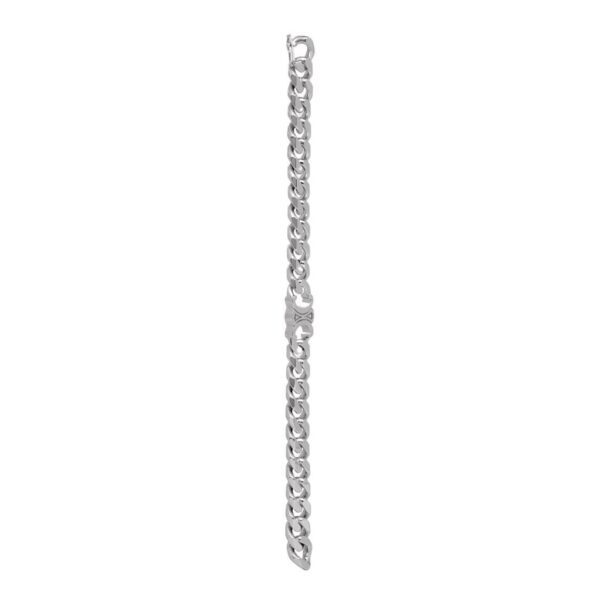 CELINE TRIOMPHE GOURMETTE BRACELET IN BRASS WITH RHODIUM FINISH - Image 2