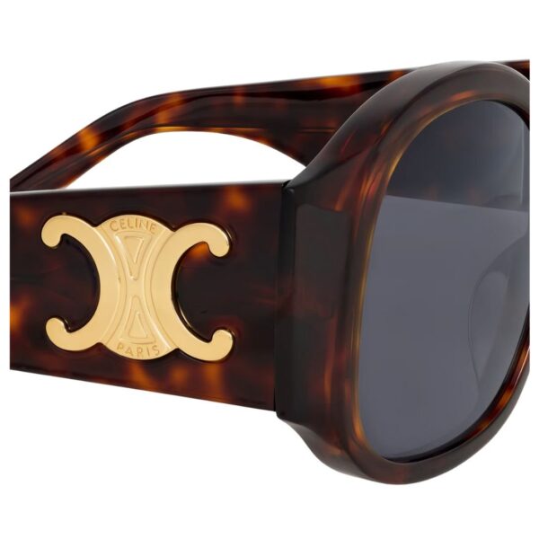 CELINE TRIOMPHE XL 02 SUNGLASSES IN ACETATE RED HAVANA - Image 3
