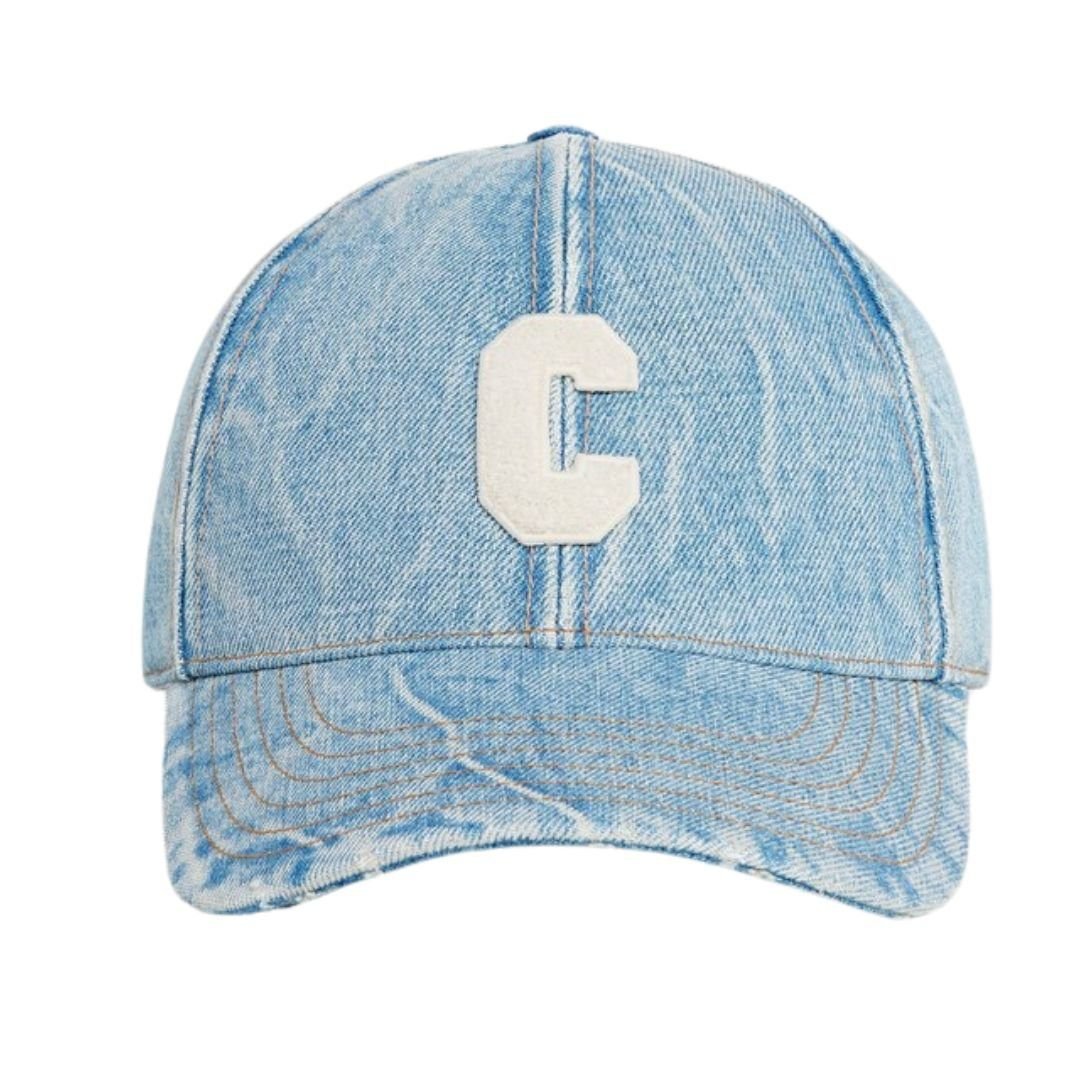 CELINE INITIAL BASEBALL CAP IN DENIM - Image 2