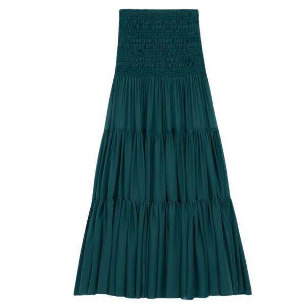 SAINT LAURENT RUFFLED SKIRT IN SILK CREPE MUSLIN - Image 3