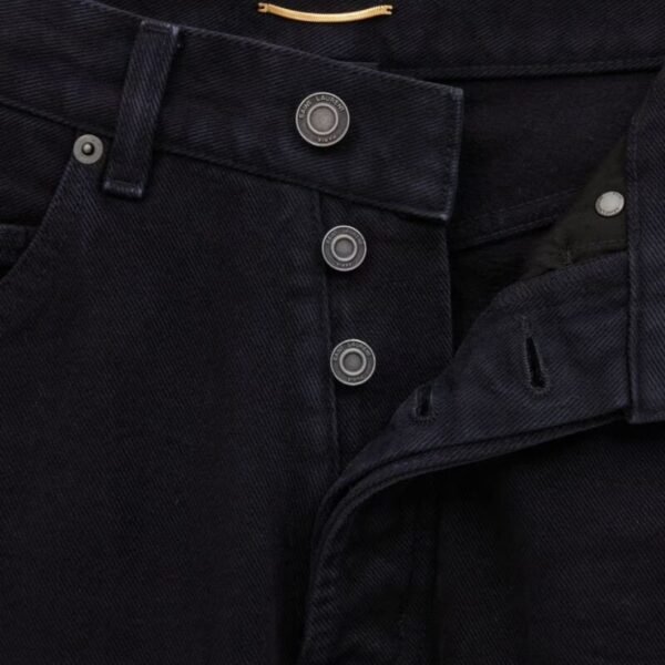SAINT LAURENT V WAIST LONG BAGGY JEANS IN MICHIGAN BLUE DENIM - Image 3