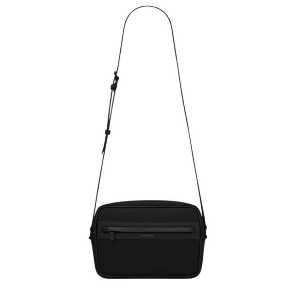 SAINT LAURENT CAMP CAMERA BAG IN ECONYL AND LAMBSKIN - Image 2