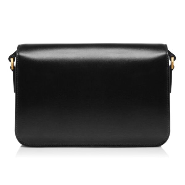 TOM FORD PALMELLATO-EFFECT LEATHER MEDIUM SHOULDER BAG BLACK - Image 3
