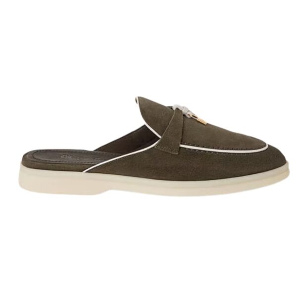 LORO PIANA CHARMS WALK BABOUCHE LOAFER EUCALYPTUS - Image 2