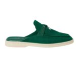 LORO PIANA CHARMS WALK BABOUCHE LOAFER BAOBAB GREEN