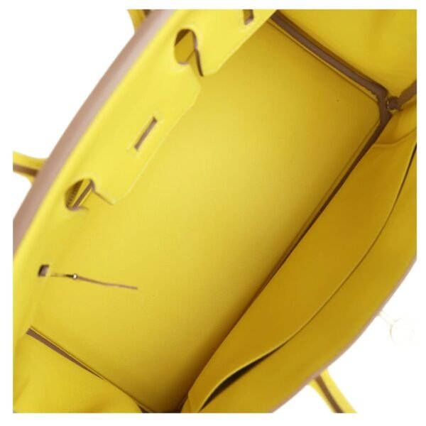 HERMÈS BIRKIN 25 LIME SWIFT PALLADIUM HARDWARE - Image 6