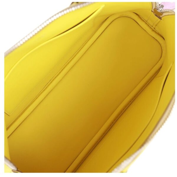 HERMÈS 1923 BOLIDE 25 TRICOLOR LIME MAUVE SYLVESTRE AND NATA EPSOM PALLADIUM HARDWARE - Image 6