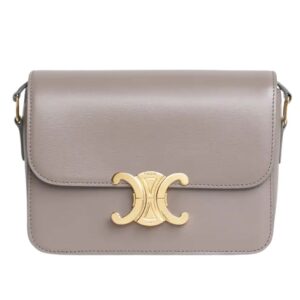 CELINE TEEN TRIOMPHE BAG IN SHINY CALFSKIN PEBBLE
