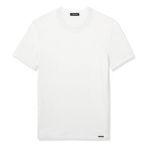 TOM FORD COTTON CREWNECK T SHIRT WHITE