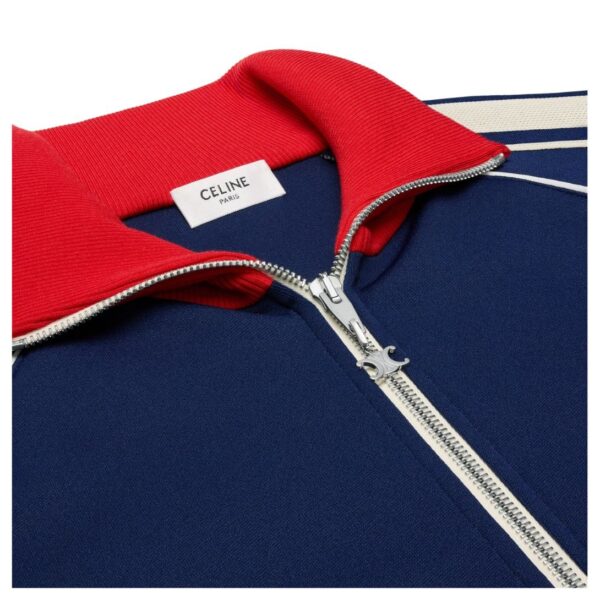 CELINE TRIOMPHE TRACKSUIT JACKET IN DOUBLE FACE JERSEY - Image 3