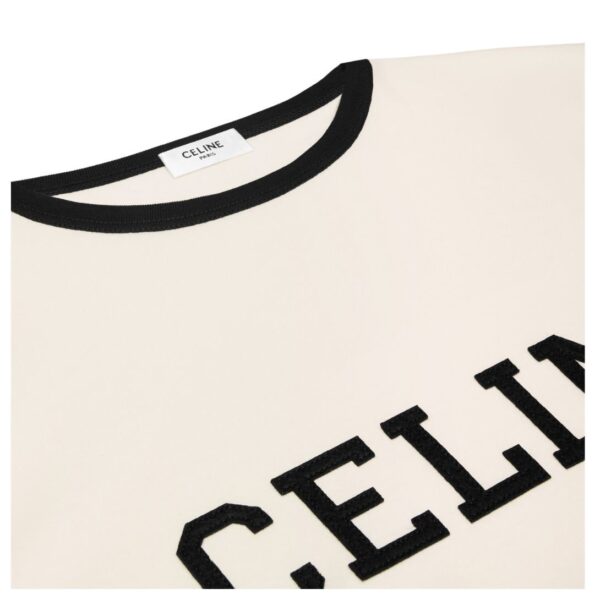 CELINE REGULAR T SHIRT IN COTTON JERSEY - Image 3