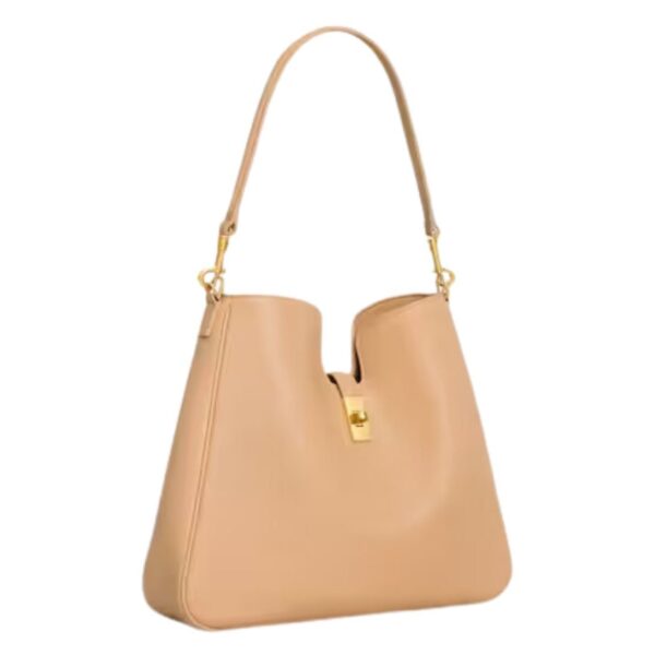 CELINE MEDIUM CAMILLE 16 SOFT BAG IN SMOOTH CALFSKIN LIGHT SAND - Image 5