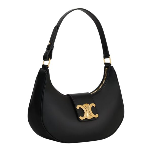 CELINE MEDIUM AVA TRIOMPHE BAG IN SMOOTH CALFSKIN BLACK - Image 4