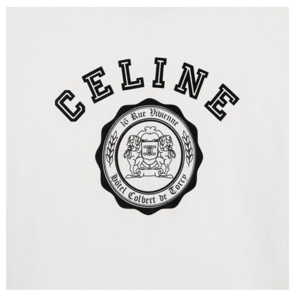 CELINE BLASON LOOSE T SHIRT IN COTTON JERSEY - Image 3