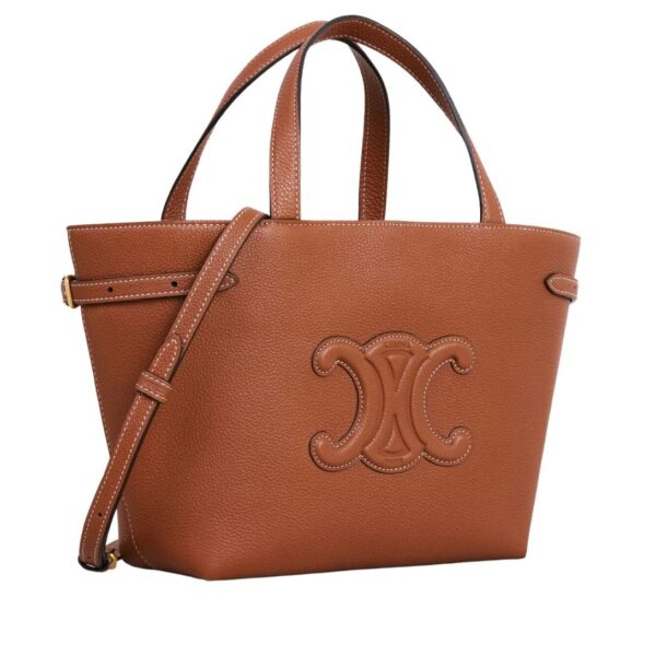 CELINE MINI CABAS ANAIS CUIR TRIOMPHE IN GRAINED CALFSKIN TAN - Image 5
