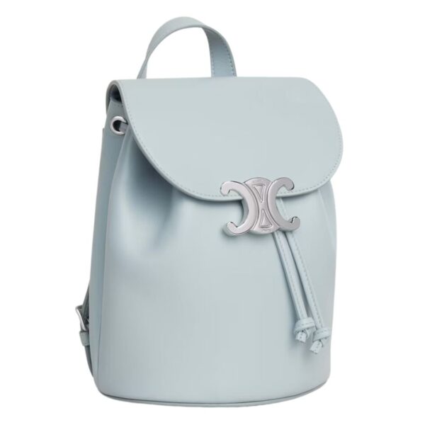 CELINE BACKPACK BONNIE IN SMOOTH CALFSKIN ICE BLUE - Image 5