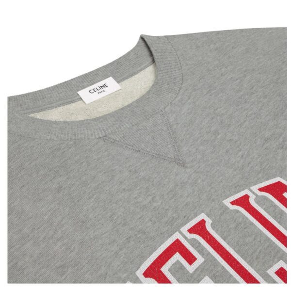 CELINE LOOSE SWEATSHIRT IN COTTON FLEECE - Image 3