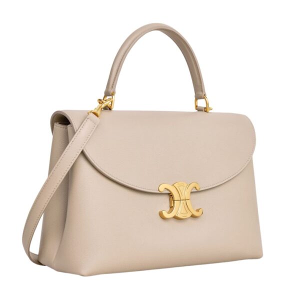 CELINE MEDIUM NINO BAG IN SUPPLE GRAINED CALFSKIN CAPPUCCINO - Image 6