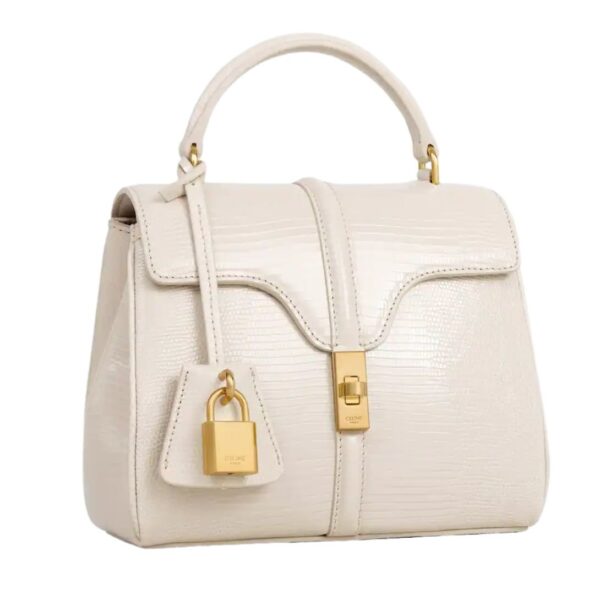 CELINE MINI 16 IN LIZARD PALE BEIGE - Image 4