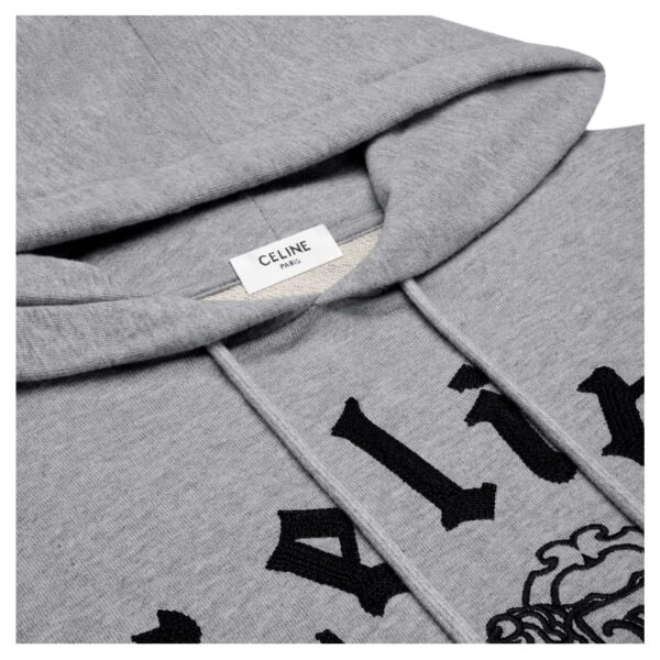 CELINE LOOSE BLASON HOODIE IN COTTON FLEECE - Image 2