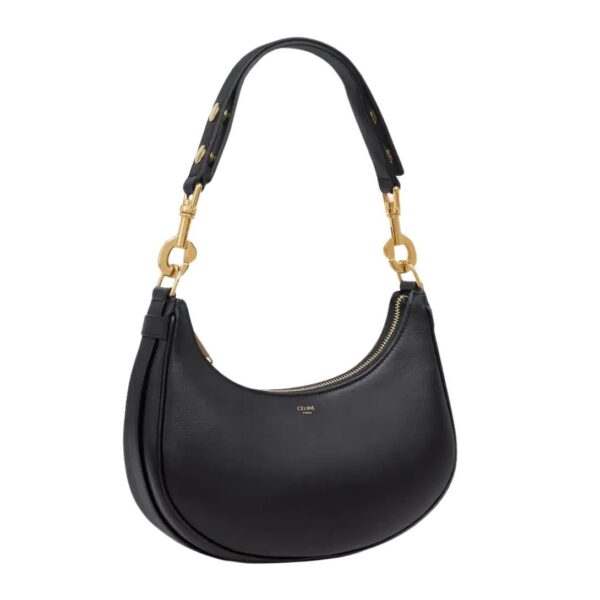 CELINE MEDIUM AVA STRAP BAG IN SMOOTH CALFSKIN BLACK - Image 4