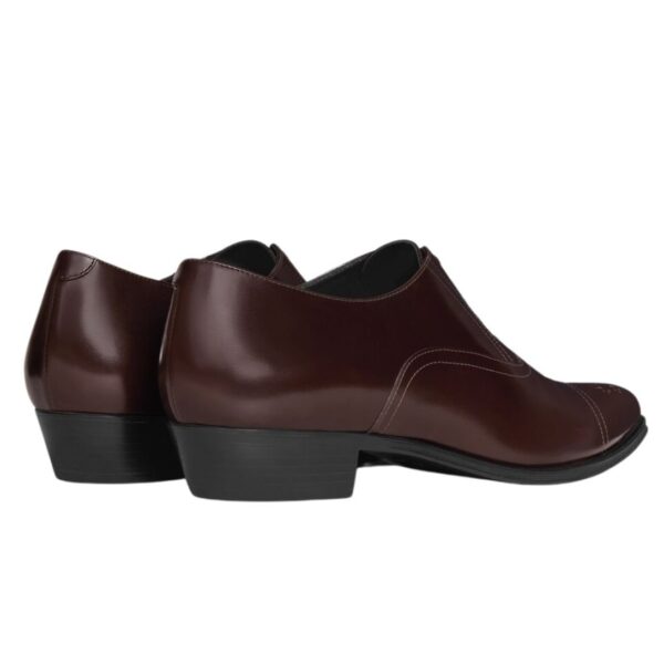 CELINE JUDE PERFORATED OXFORD IN POLISHED BULL DARK BROWN - Image 4