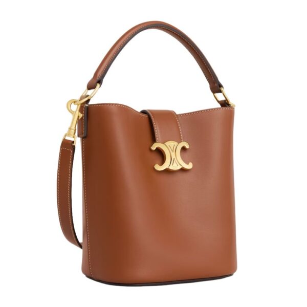 CELINE SMALL BUCKET LOUISE IN SMOOTH CALFSKIN TAN - Image 4