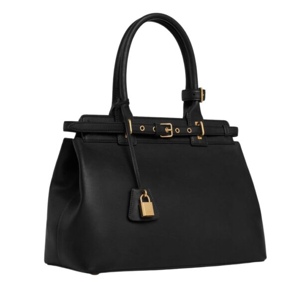 CELINE CONTI BAG IN NATURAL CALFSKIN BLACK - Image 4