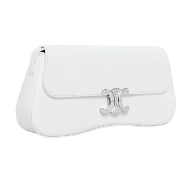 CELINE MEDIUM LOLA BAG IN SHINY CALFSKIN BLANC DE BLANC - Image 5