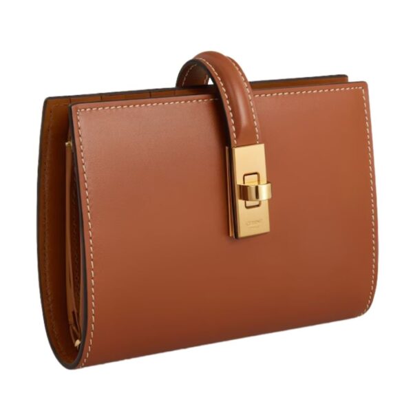 CELINE WALLET WITH COIN PURSE 16 IN SATINATED CALFSKIN TAN - Image 4