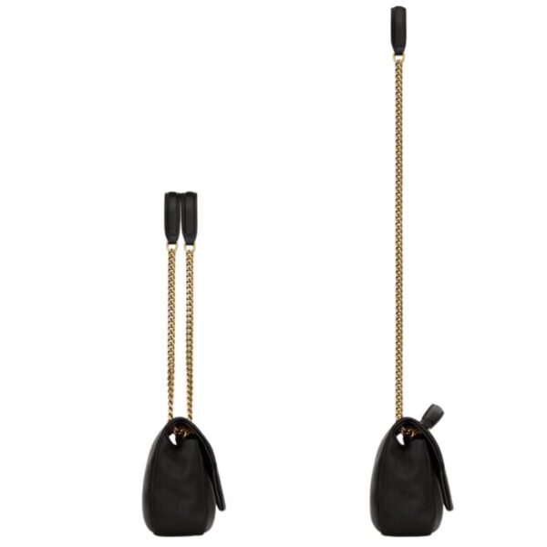SAINT LAURENT CALYPSO SMALL IN PLUNGED LAMBSKIN - Image 3