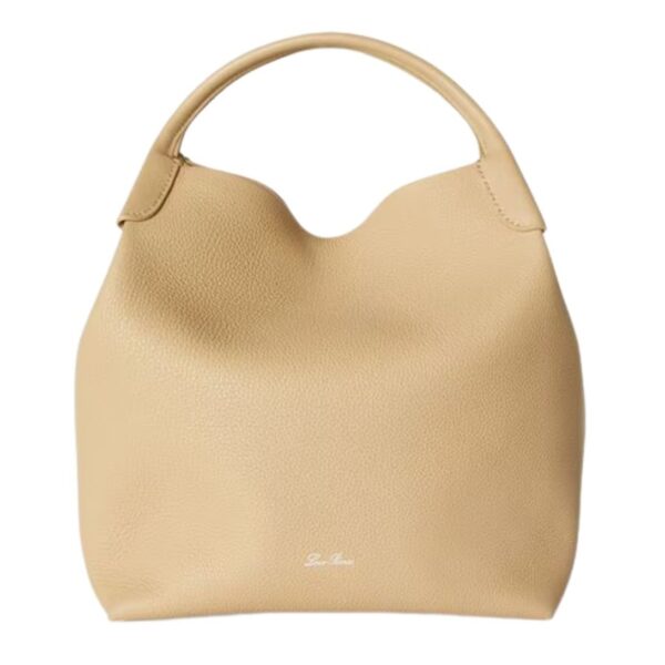 LORO PIANA LARGE BALE BAG LIGHT MASTIC