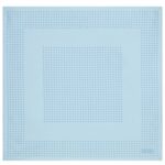 TOM FORD FRAMED POLKA DOT POCKET SQUARE AQUAMARINE