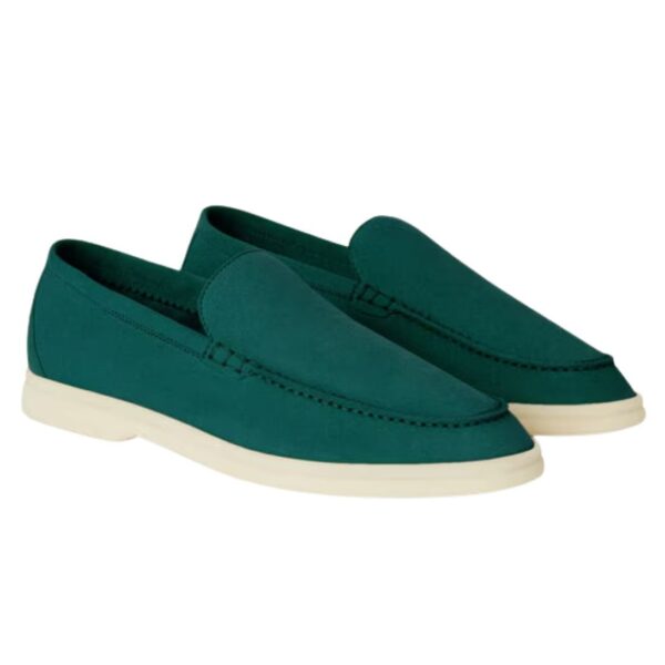 LORO PIANA SUMMER WALK LOAFER AGANO GREEN - Image 3