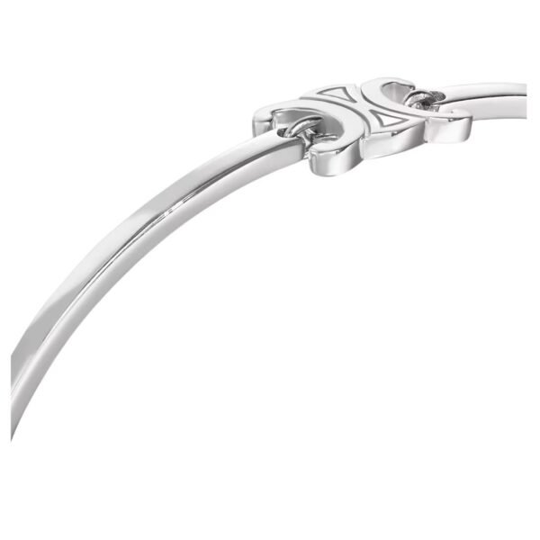 CELINE TRIOMPHE ARTICULATED BRACELET IN BRASS WITH RHODIUM FINISH - Image 5