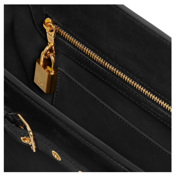 CELINE CONTI BAG IN NATURAL CALFSKIN BLACK - Image 5