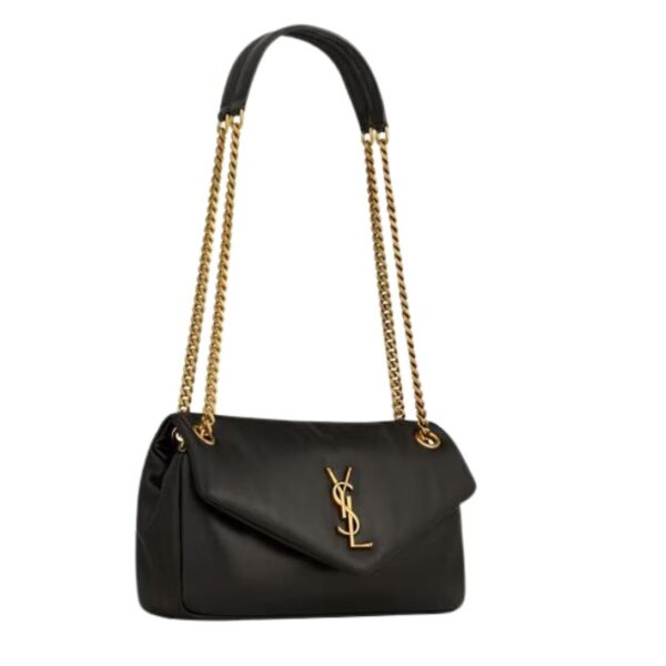 SAINT LAURENT CALYPSO SMALL IN PLUNGED LAMBSKIN - Image 4