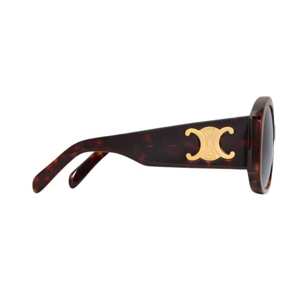 CELINE TRIOMPHE XL 02 SUNGLASSES IN ACETATE RED HAVANA - Image 5