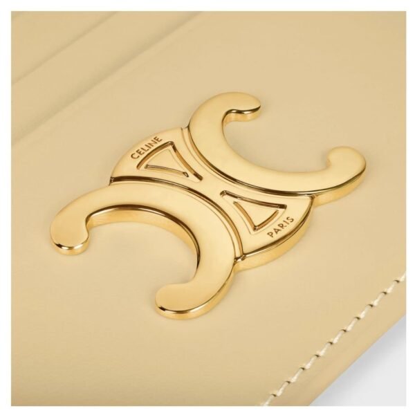 CELINE CARD HOLDER TRIOMPHE IN SHINY CALFSKIN SPRING YELLOW - Image 14